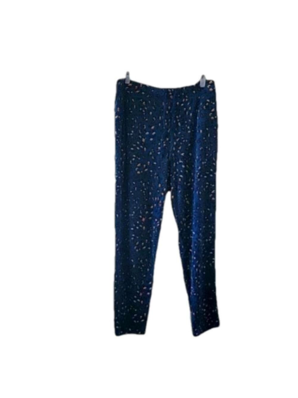 Loft Pajama Bottoms XL Leopard Blue